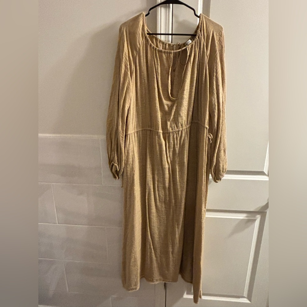 ZARA Midi Dress in Beige